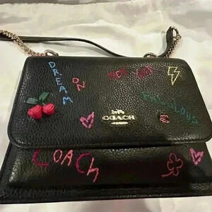 Coach Diary Klare Crossbody Bag With Diary Embroidery EUC